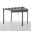 Aluminum Pergola Built for Year-Round Use, 16x12 Retractable Canopy, Weather-Resistant Frame, 192 Sq Ft
