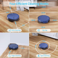 Robot Vacuum and Mop Combo, 2 in 1 Robot Mop and Vacuum, Robotic Vacuum Cleaner with Wifi/App, 2000Pa Suction, 230ML Water Tank, Self-Charging, Slim, Ideal for Hard Floor, Low Pile Carpet, Pet Hair
