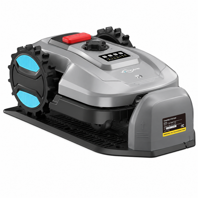 Robot Lawn Mower with App Control – Adjustable Cutting Height, Auto-Charging, Obstacle Detection & Smart Scheduling – Ideal for Lawns up to 1/8 Acre