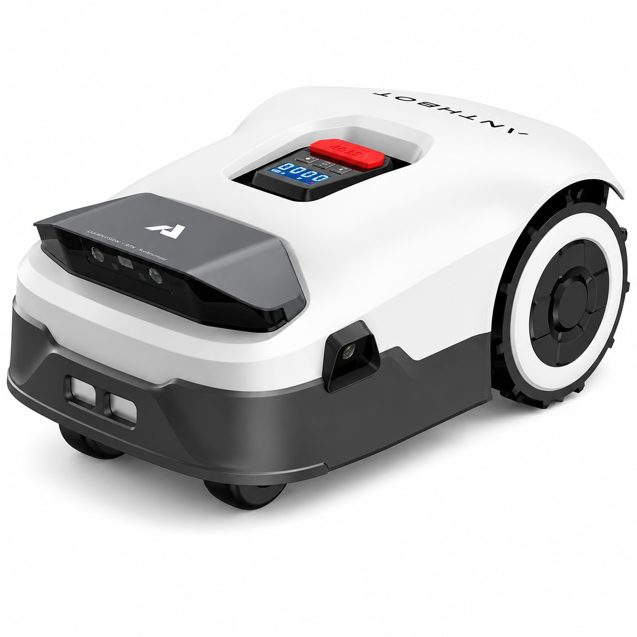 Robot Lawn Mower NO Wire - 0.9 Acre, Full Band Rtk+4-Eye Vision Robotic Lawnmower, Automatic Mapping, 30 Multi-Zone Management, Accurate Obstacle Avoidance, Intelligent Anti-Theft, APP Control