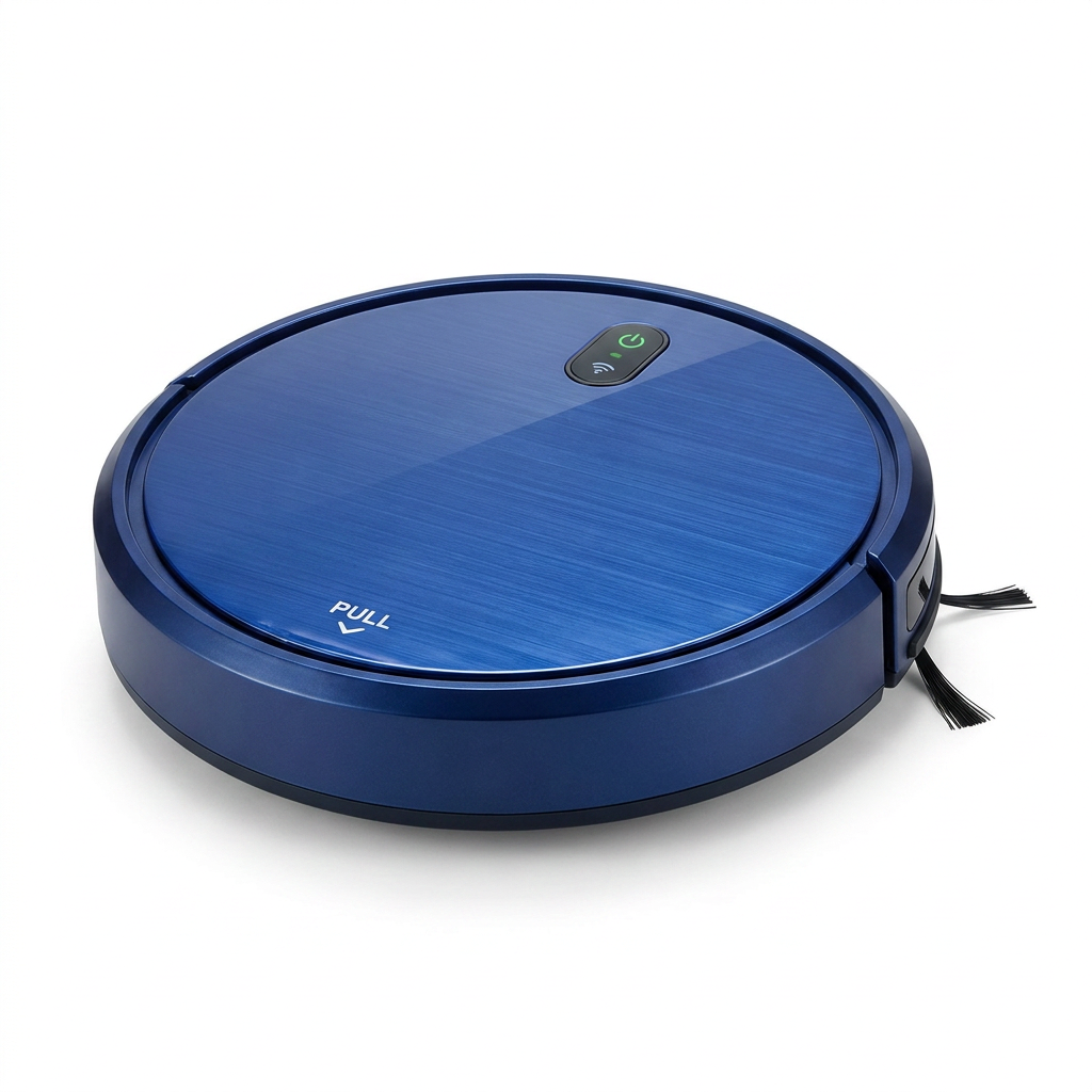 Robot Vacuum and Mop Combo, 2 in 1 Robot Mop and Vacuum, Robotic Vacuum Cleaner with Wifi/App, 2000Pa Suction, 230ML Water Tank, Self-Charging, Slim, Ideal for Hard Floor, Low Pile Carpet, Pet Hair — Studio Shot