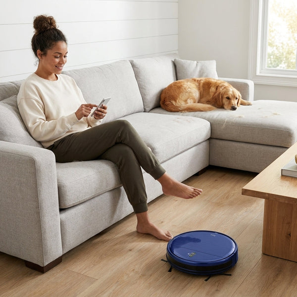 Robot Vacuum Cleaner Built to Automate Daily Cleaning, 2000Pa Suction, WiFi App Control, 230ML Water Tank