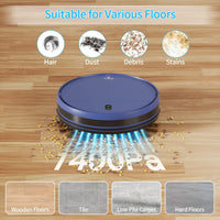 Robot Vacuum and Mop Combo, 2 in 1 Robot Mop and Vacuum, Robotic Vacuum Cleaner with Wifi/App, 2000Pa Suction, 230ML Water Tank, Self-Charging, Slim, Ideal for Hard Floor, Low Pile Carpet, Pet Hair