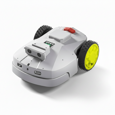 Robot Lawn Mower — 1.5 Acre Ultra Quiet Self Charging Robot Mower, up to 4 Inches Cutting Height, Robotic Lawn Mowers with RTK+4 Eye Vision, Mapping and anti Theft Tech, APP Control