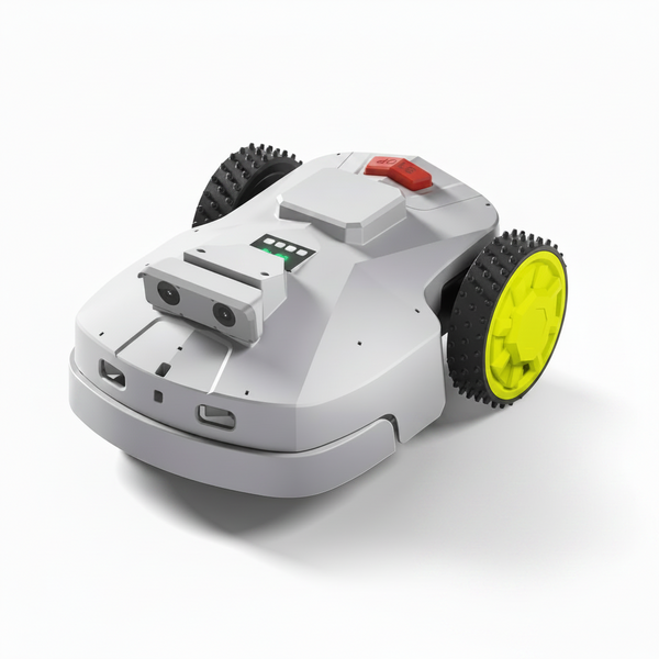 Robot Lawn Mower — 1.5 Acre Ultra Quiet Self Charging Robot Mower, up to 4 Inches Cutting Height, Robotic Lawn Mowers with RTK+4 Eye Vision, Mapping and anti Theft Tech, APP Control
